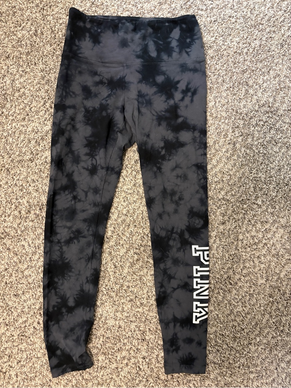 Victoria’s Secret Tie-Dye Leggings with Side Logo